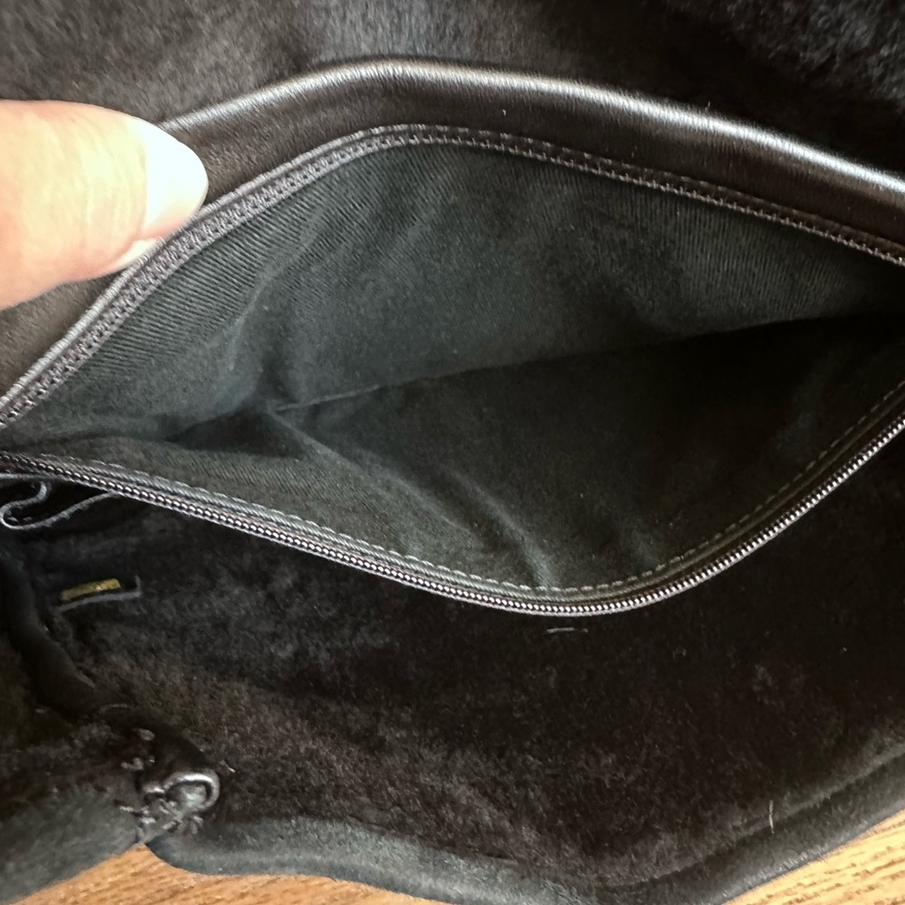 Chanel Crossbody suede and lambskin black in color. - Picture 15 of 16